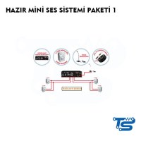 HAZIR MİNİ SES SİSTEMİ PAKETİ 1